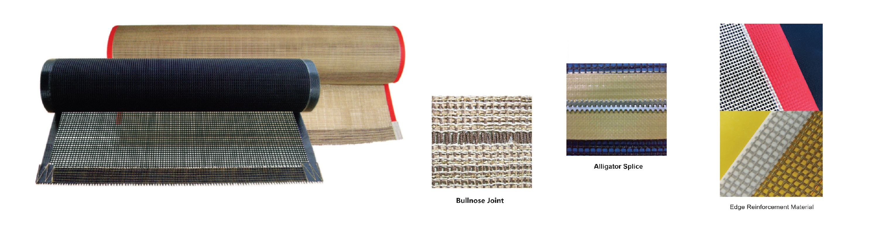 PTFE Coated Open-Mesh Fabrics and  Conveyor Belts